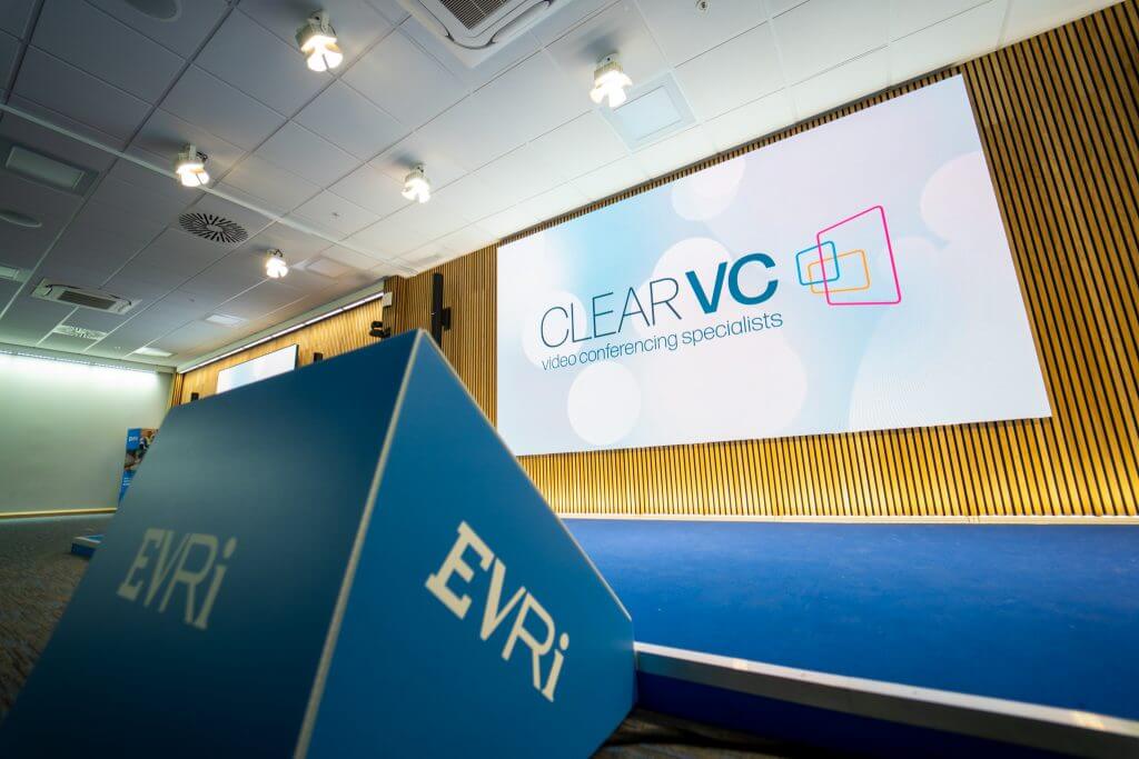 Large centre-stage screen at Evri