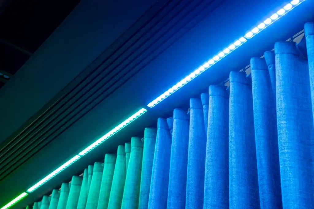 Stage downlighting at Autotrader